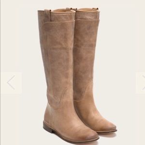 Frye Paige Tan Riding Boots
